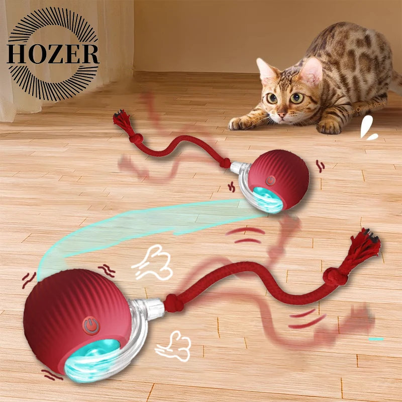 Smart Interactive Cat Toy – Cat Interactive Ball, Silicone, Rechargeable, Quiet, Automatic, for Indoor Cats